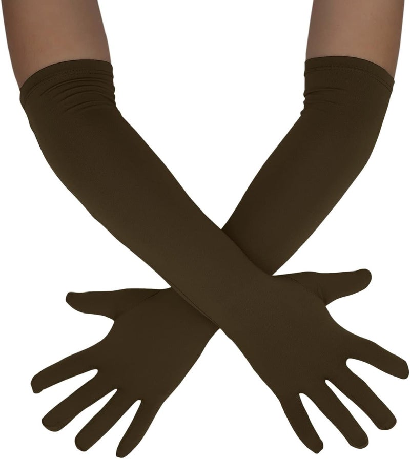 Sheface Men's and Women's 18" Spandex Long Gloves Stretchy Banquet Party Wedding Costume Gloves - Image 1